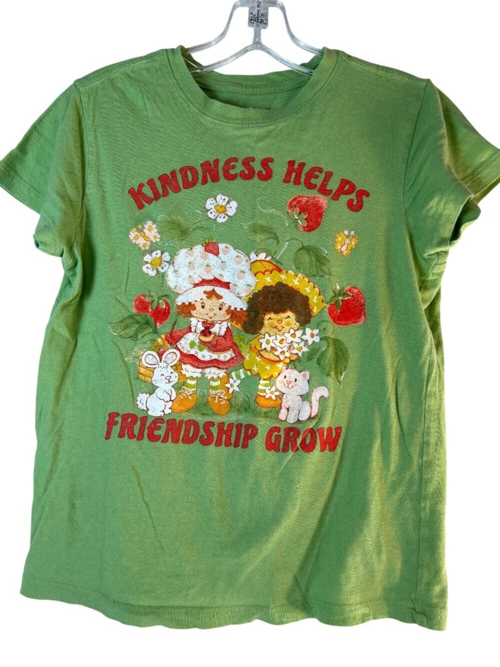Strawberry Shortcake Womens Graphic Tee Green Multi Size XXS/EEC/TTP - Picture 1 of 5